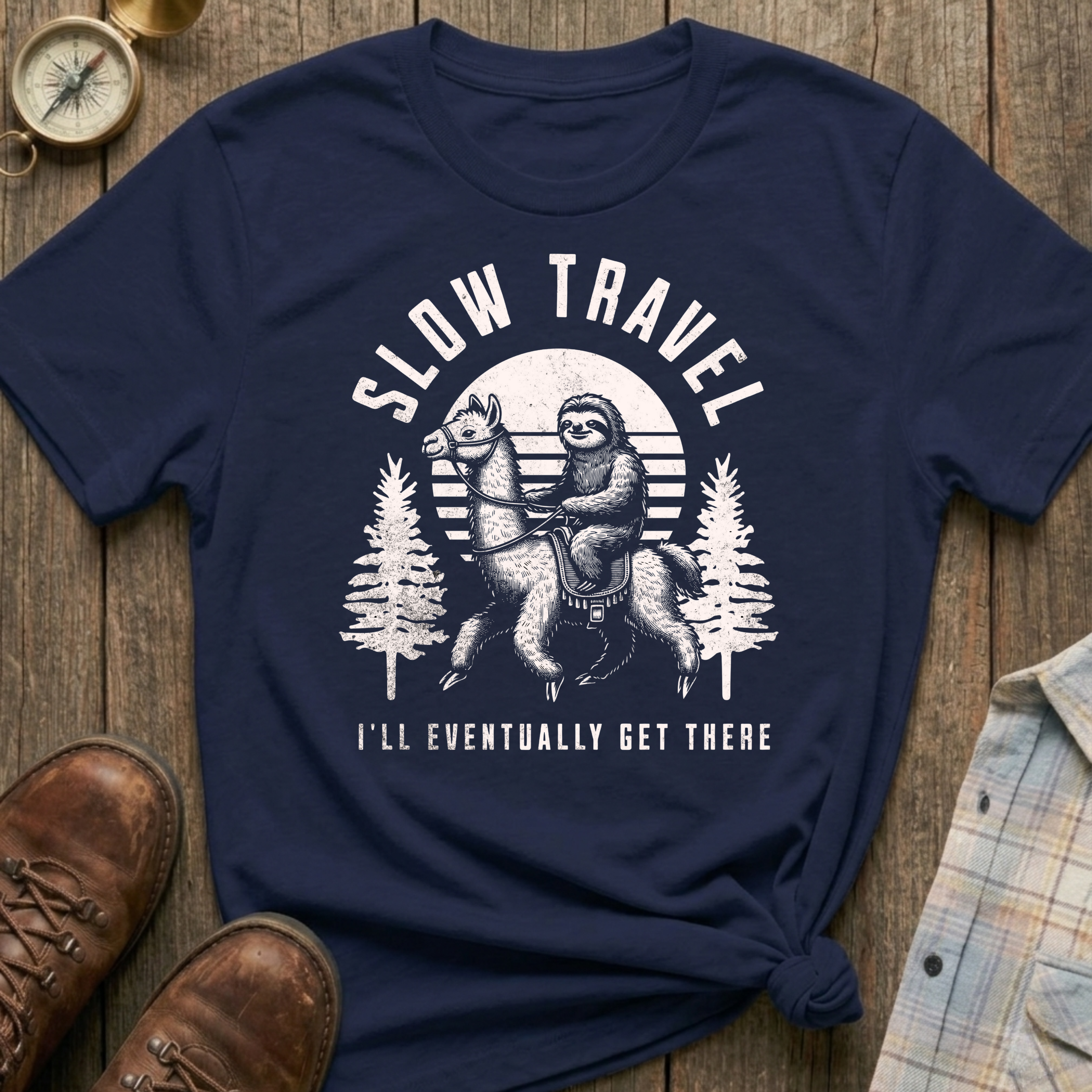 Slow Travel Sloth T-Shirt