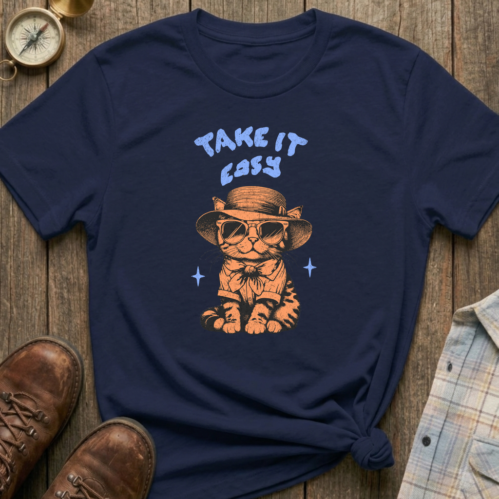 Take It Easy Cat T-Shirt