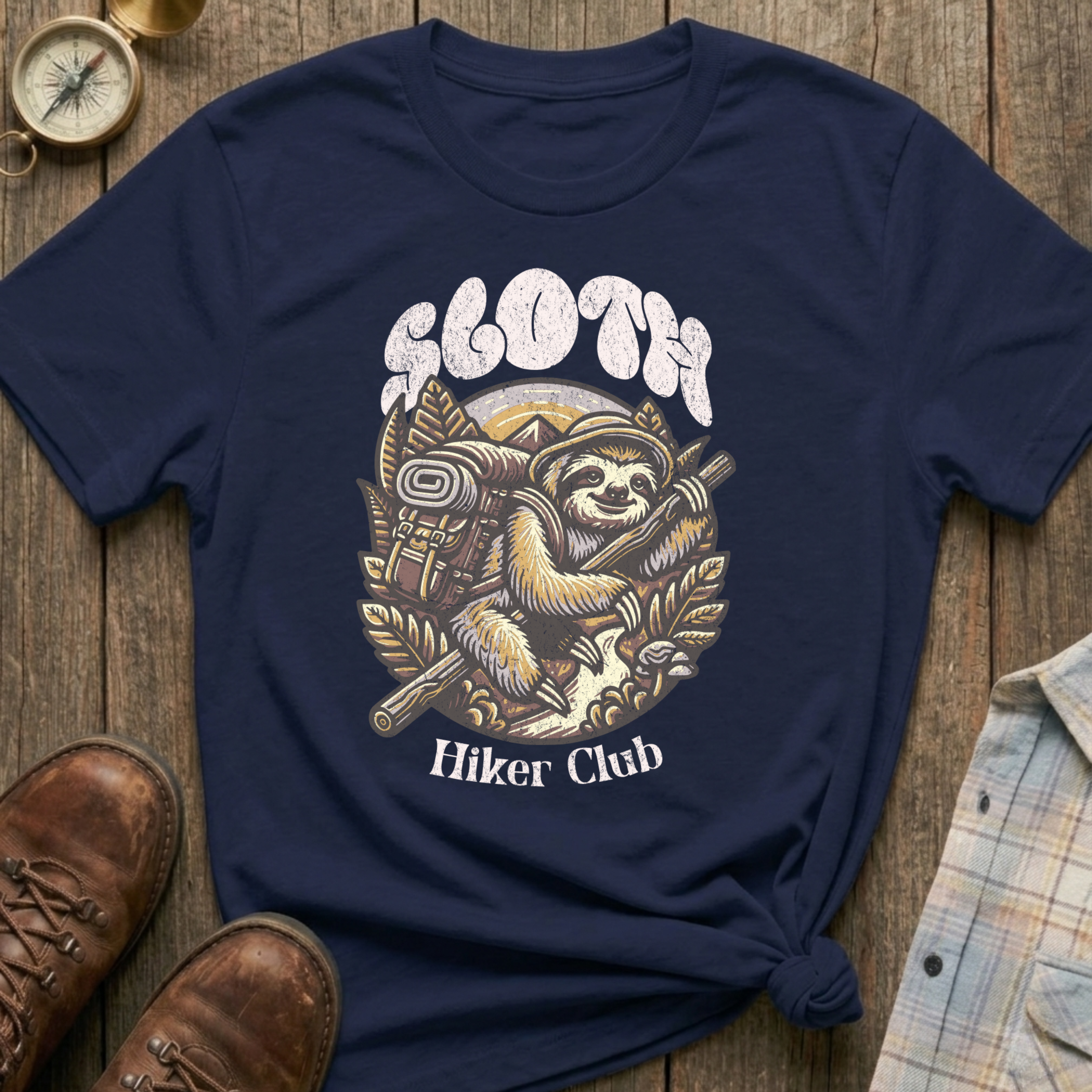Sloth Hiker Club T-Shirt
