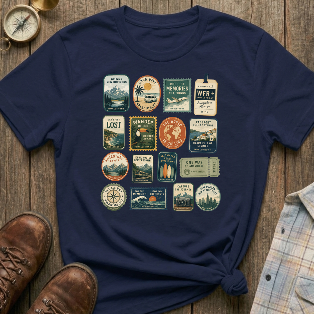 Travel Stamps T-Shirt