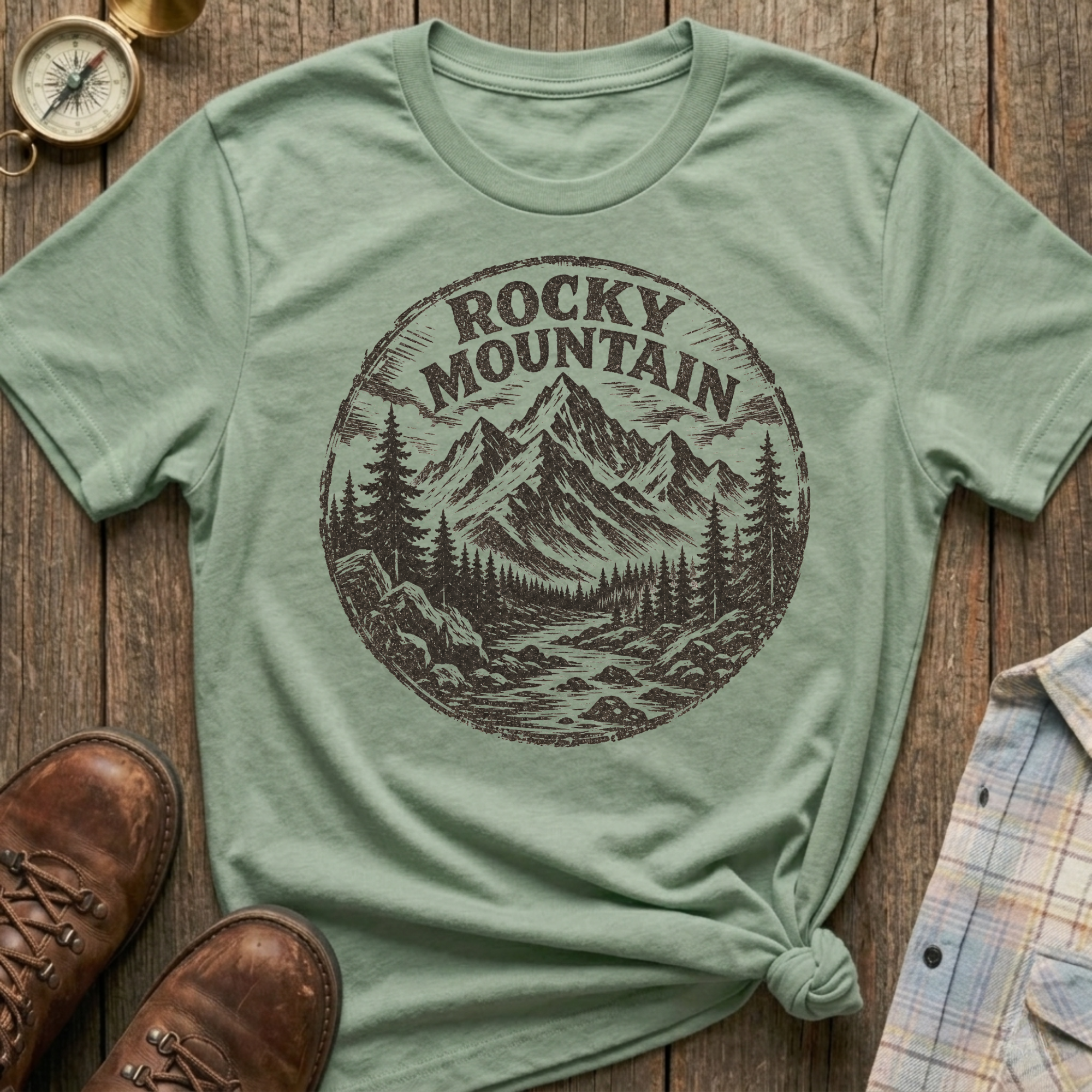 Rocky Mountain Sketch T-Shirt