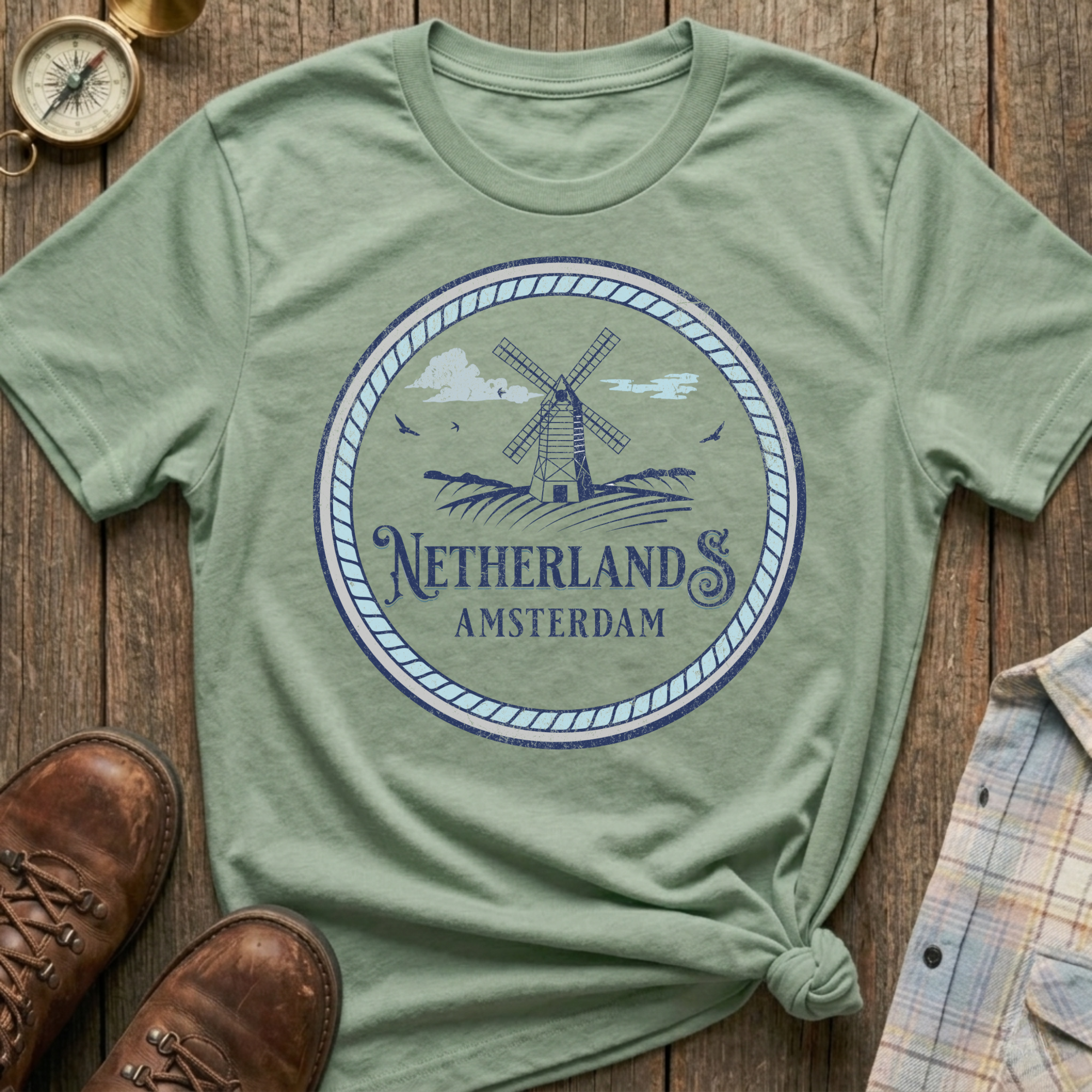 Netherlands Windmill T-Shirt