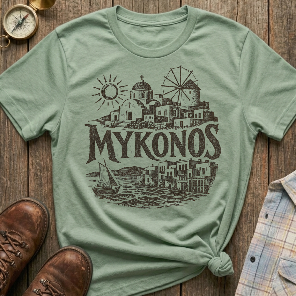 Mykonos Sketch T-Shirt