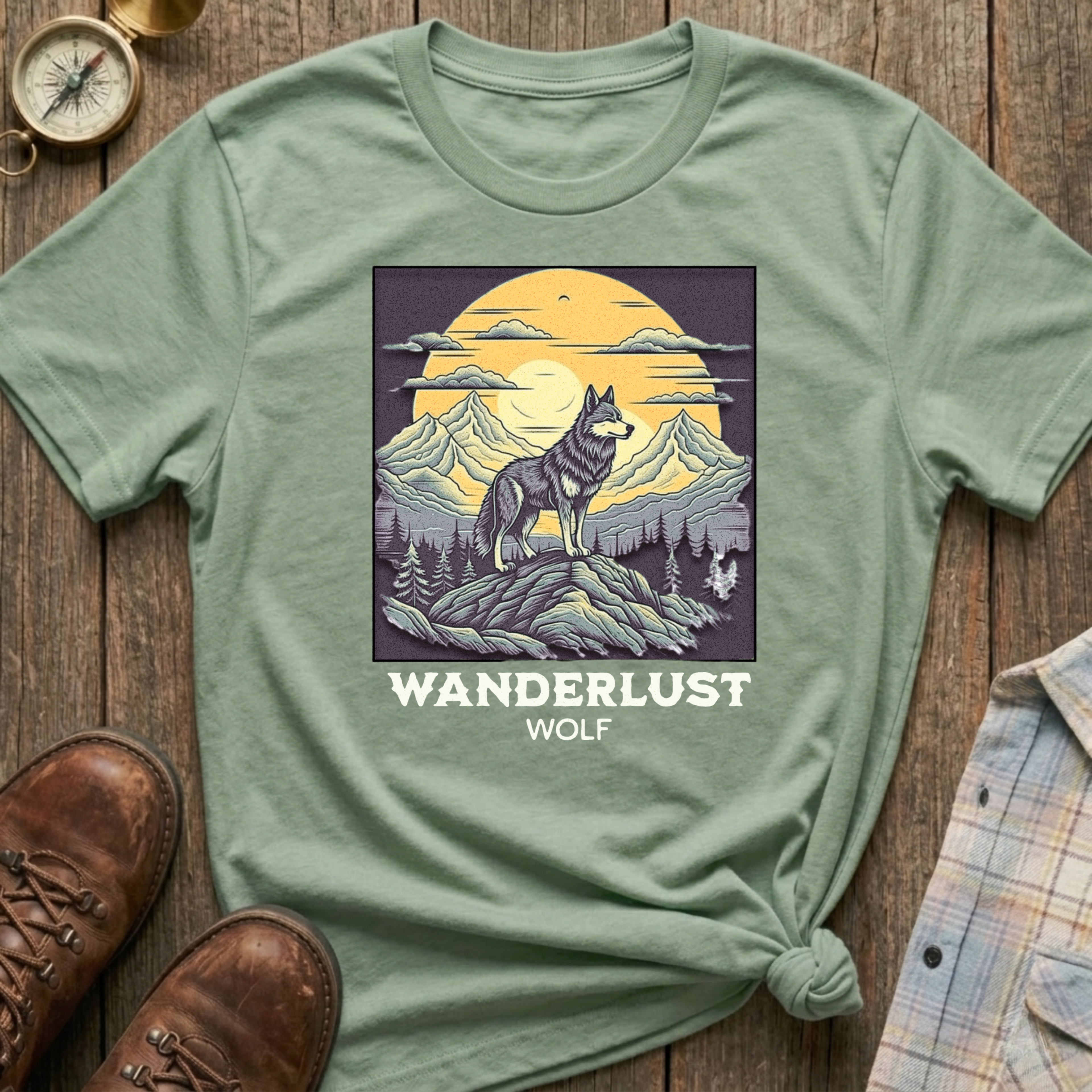 Wanderlust Wolf T-Shirt
