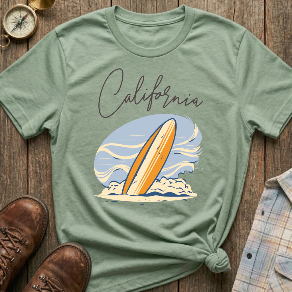 California Surfboard T-Shirt