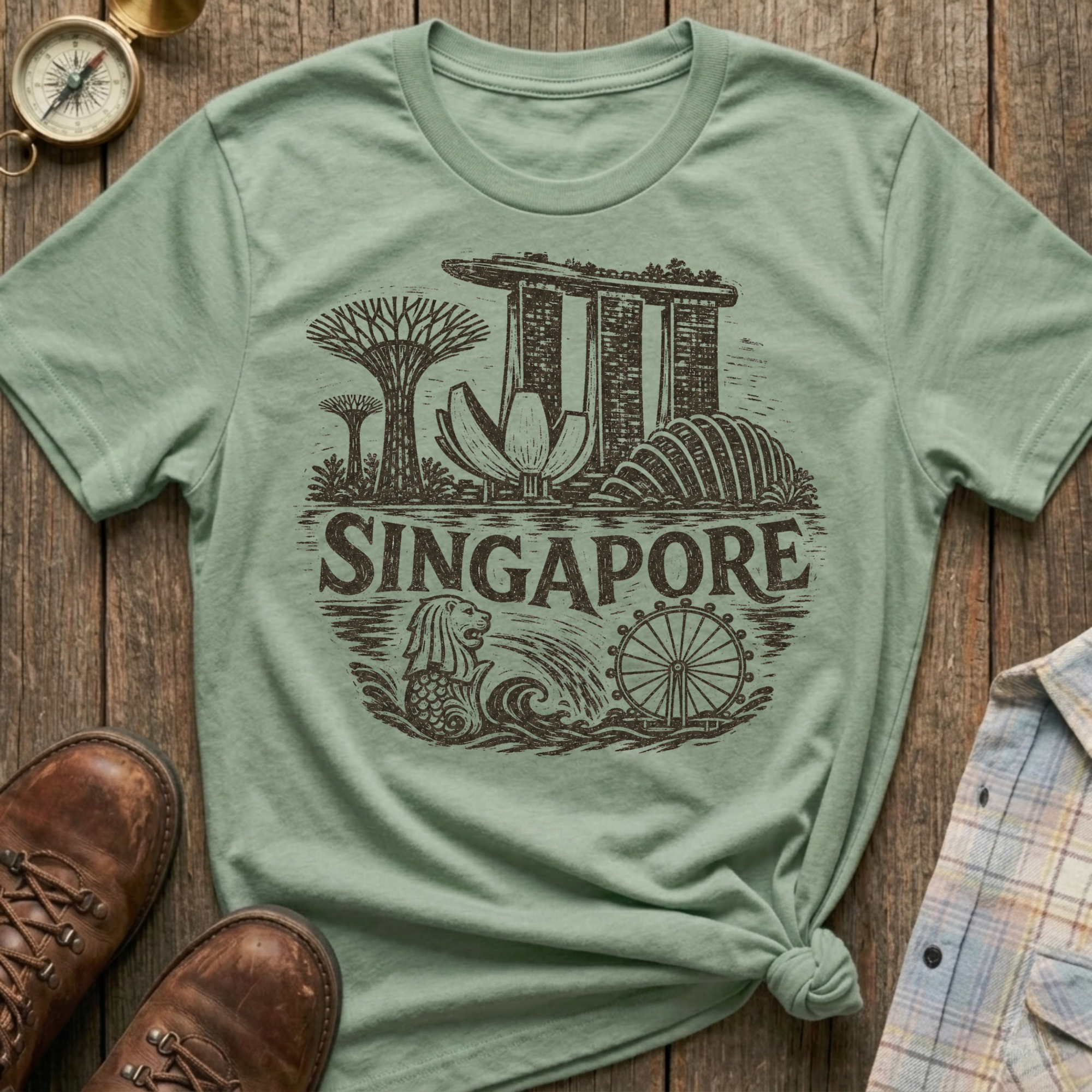 Singapore Sketch T-Shirt