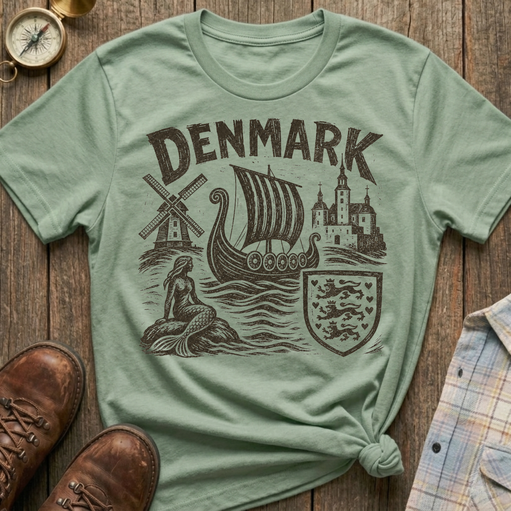Denmark Sketch T-Shirt