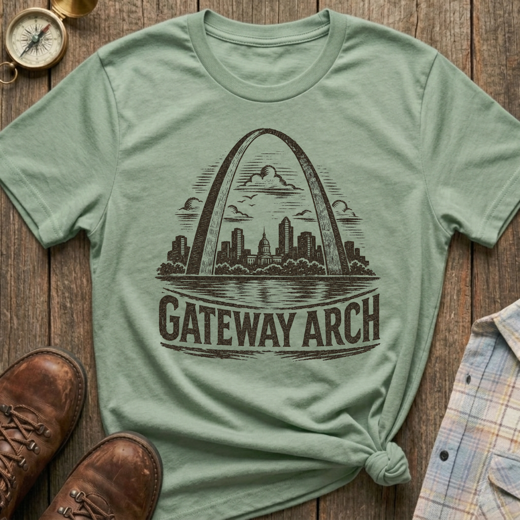 Gateway Arch Sketch T-Shirt