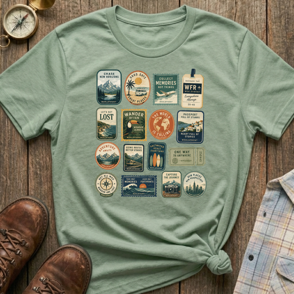 Travel Stamps T-Shirt