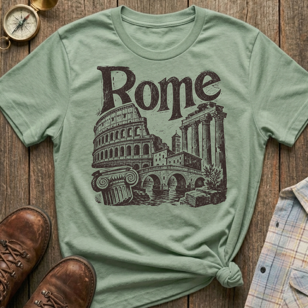 Rome Sketch T‑Shirt