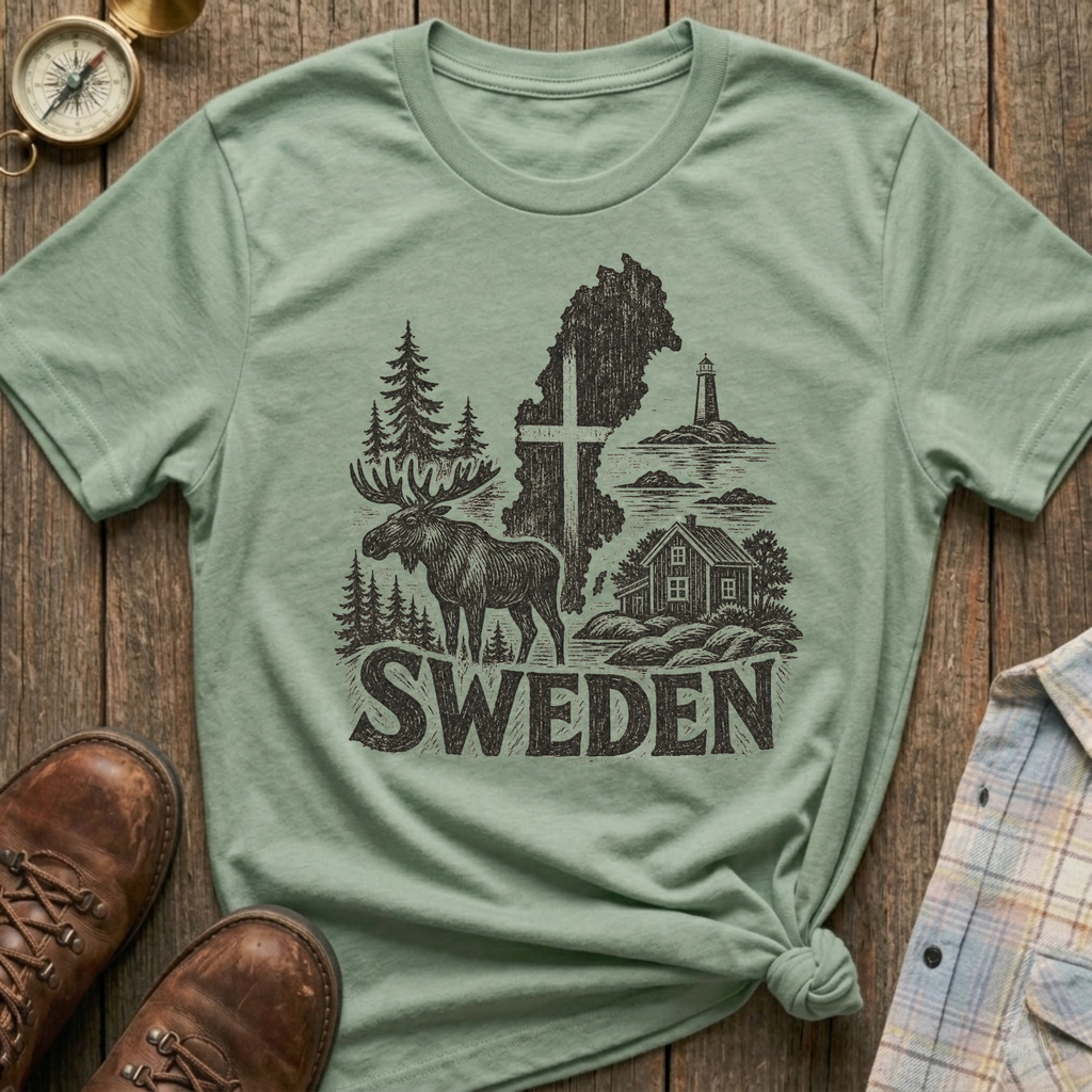 Sweden Sketch T-Shirt