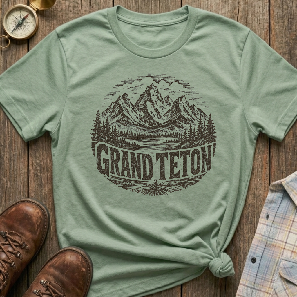 Grand Teton Sketch T-Shirt
