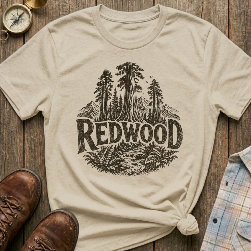 Redwood Sketch T‑Shirt