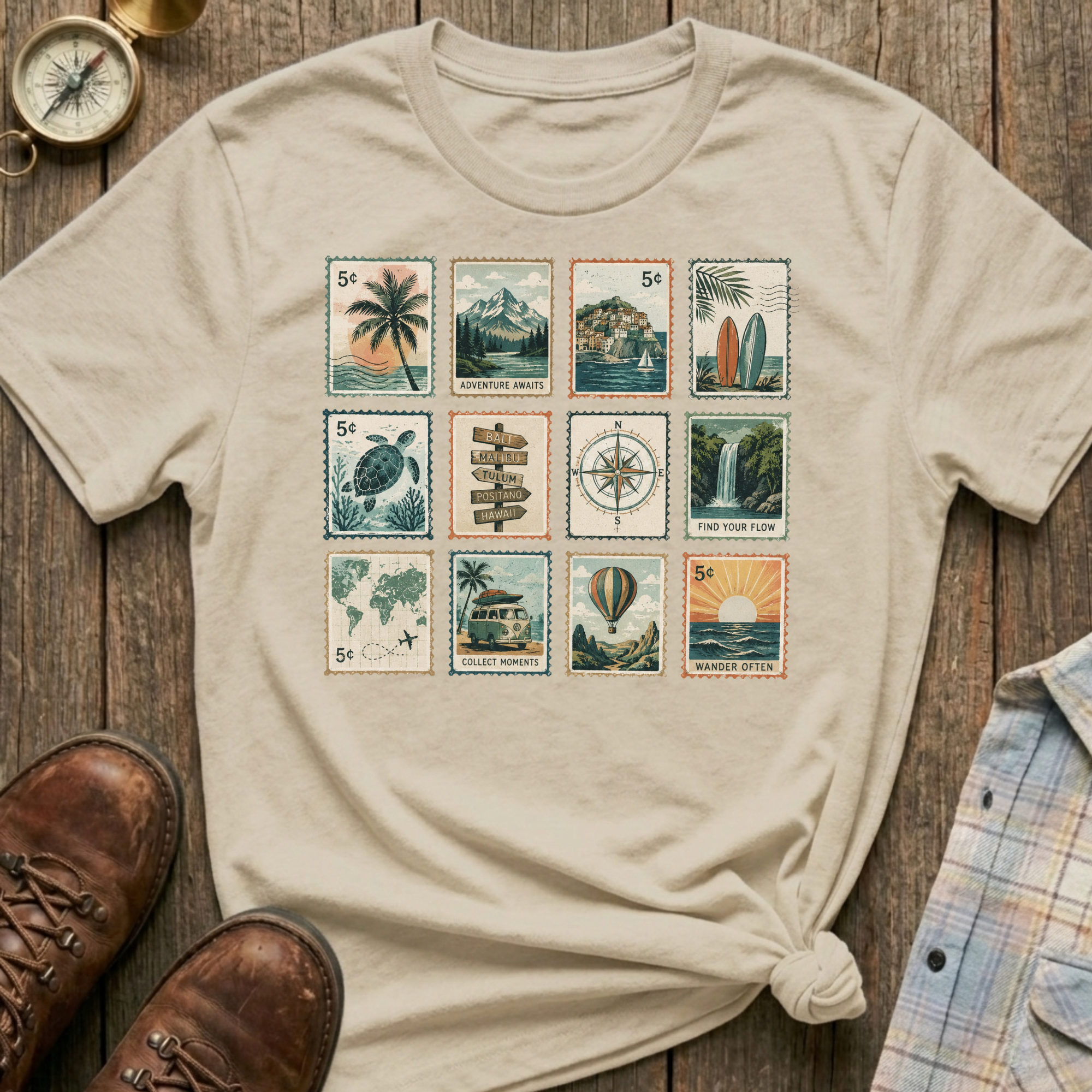 Nature Stamps T-Shirt