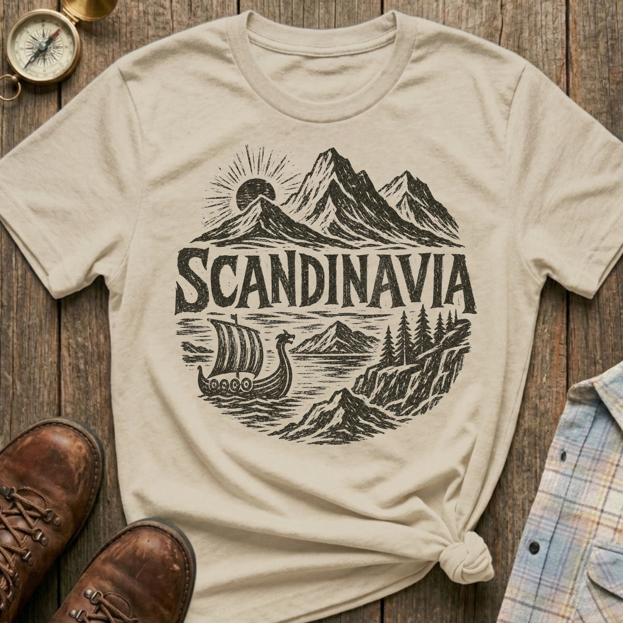 Scandinavia Sketch T‑Shirt