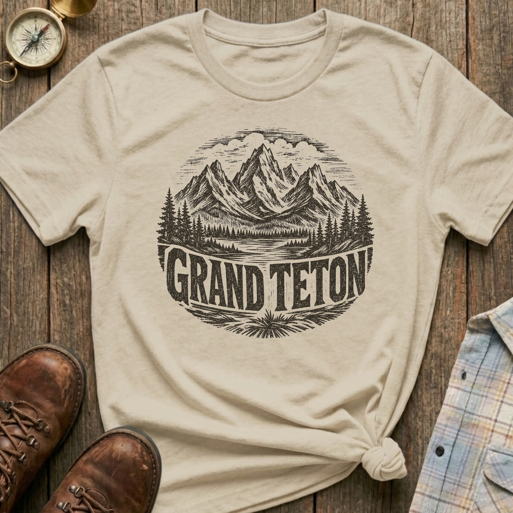 Grand Teton Sketch T-Shirt