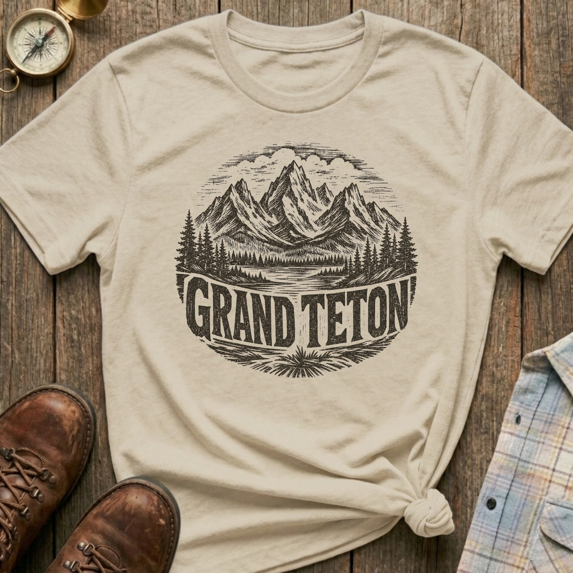Grand Teton Sketch T-Shirt