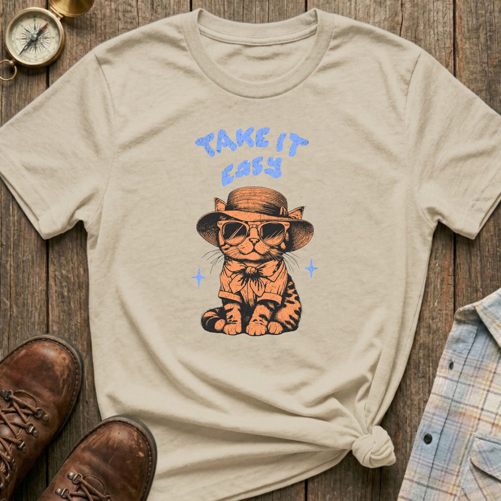 Take It Easy Cat T-Shirt