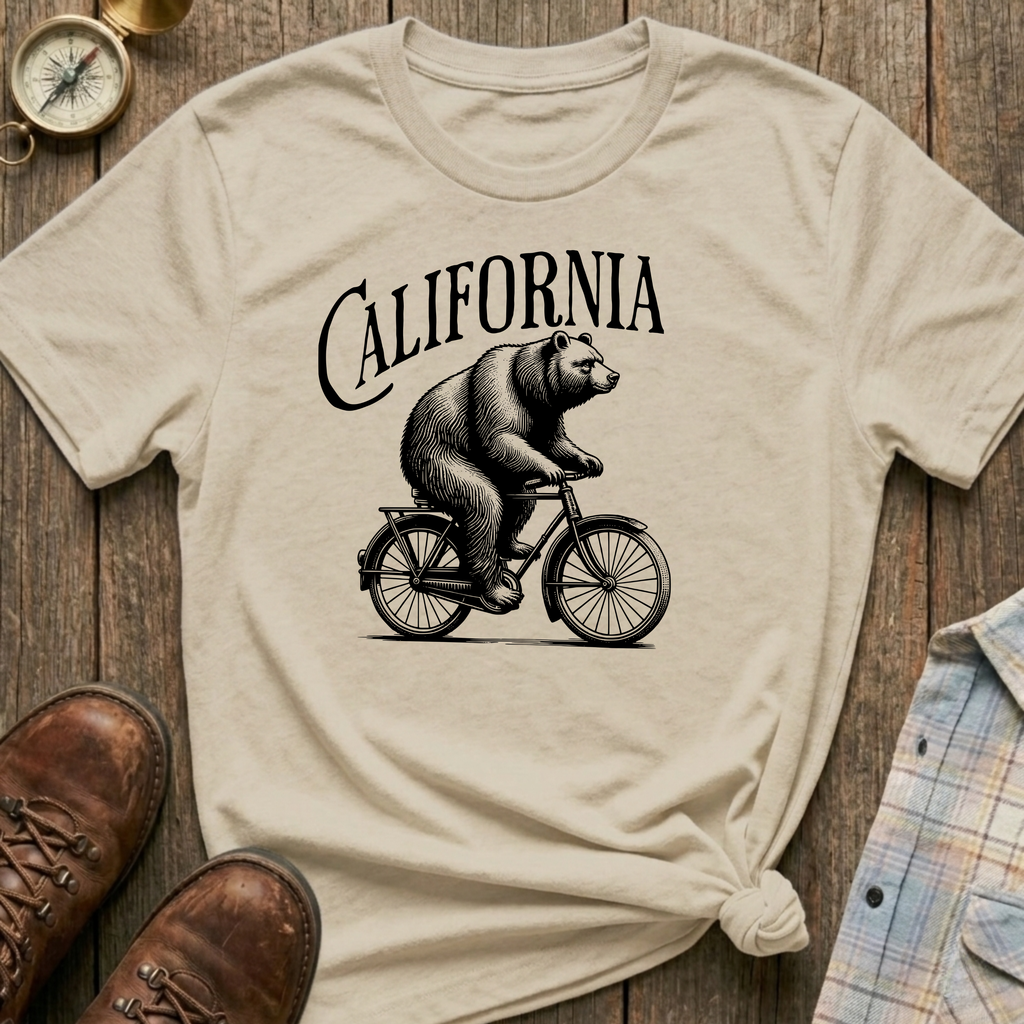California Bear Graphic T‑Shirt