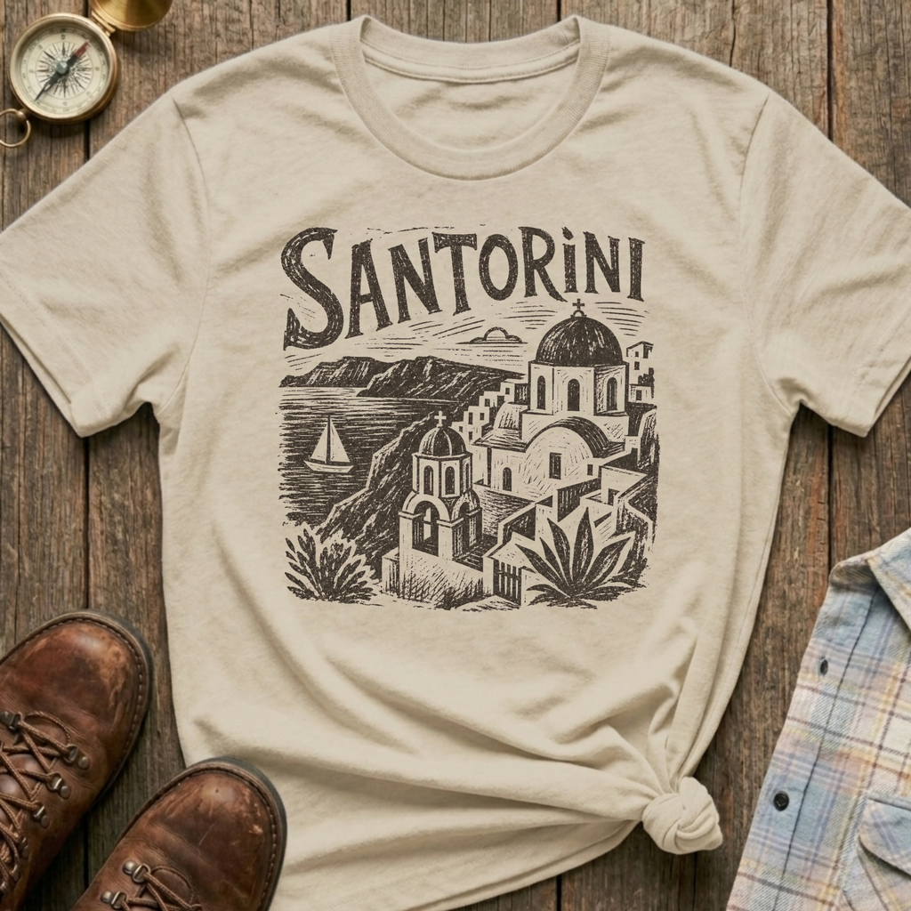 Santorini Sketch T-Shirt