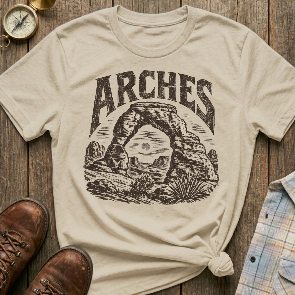 Arches Sketch T‑Shirt