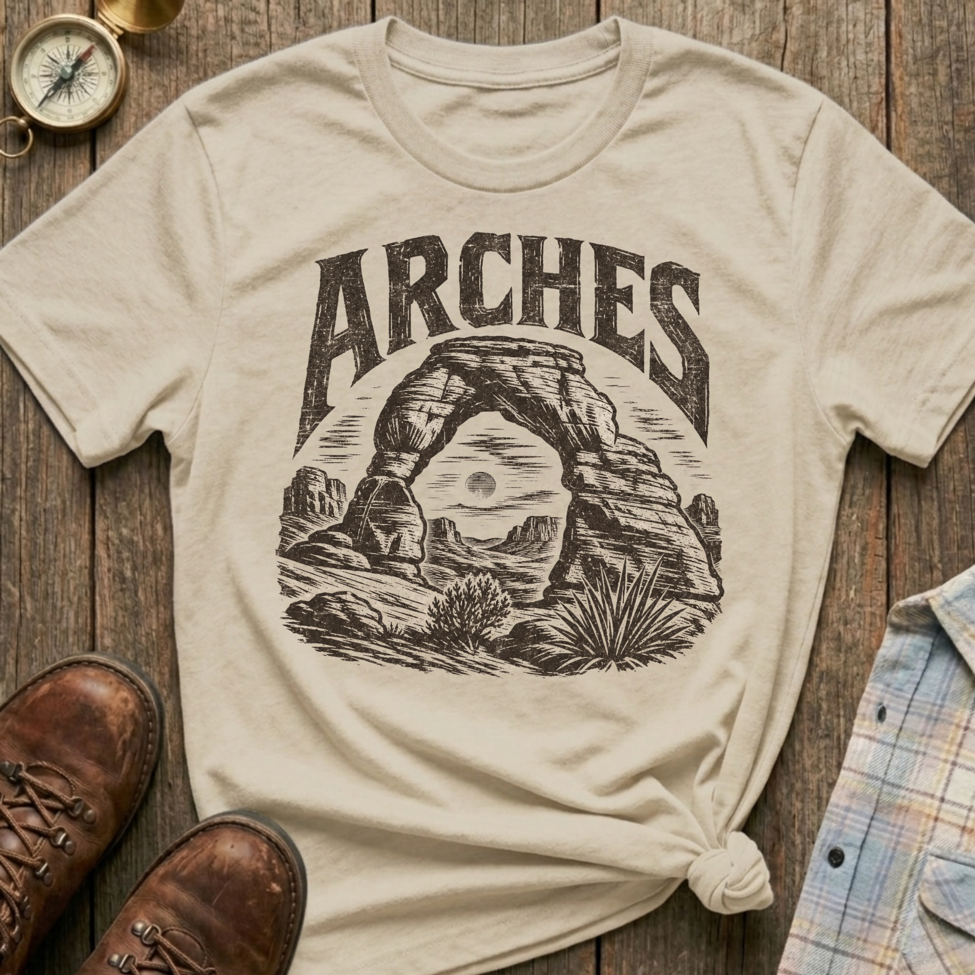 Arches Sketch T‑Shirt