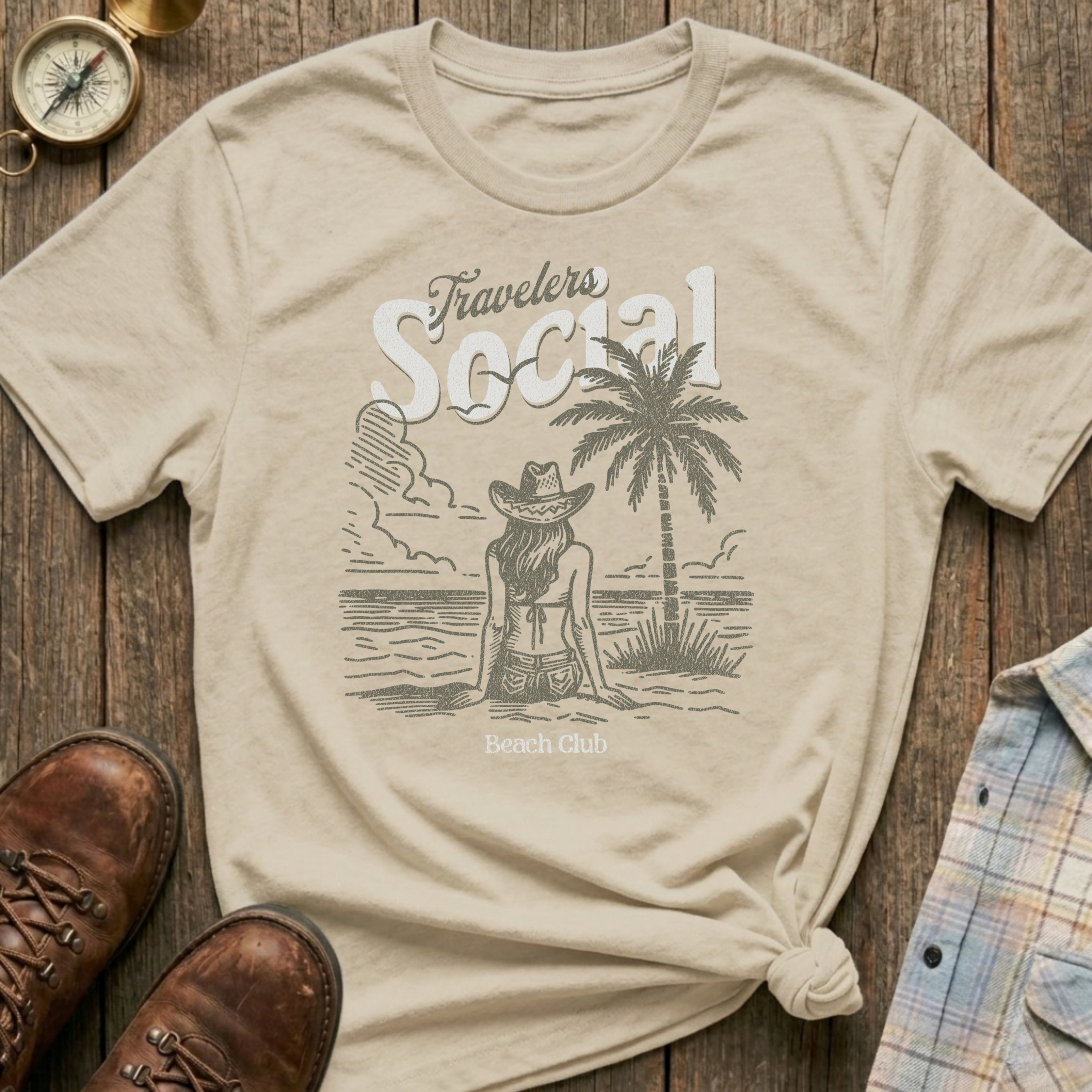 Traveler Social Beach T-Shirt
