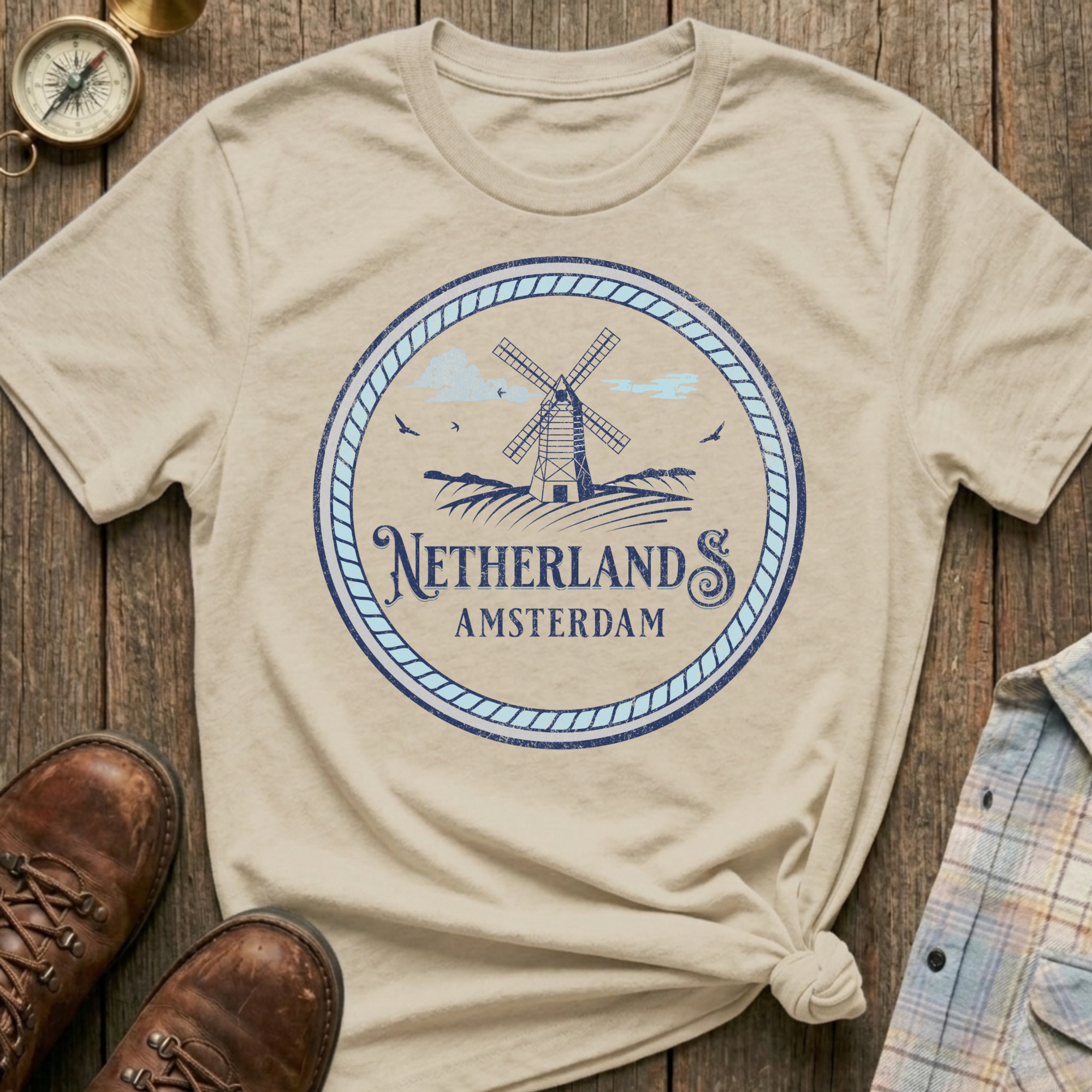 Netherlands Windmill T-Shirt