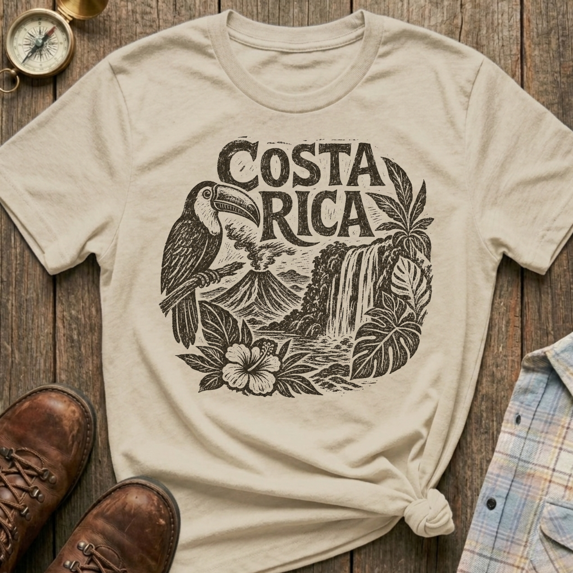 Costa Rica Sketch T-Shirt