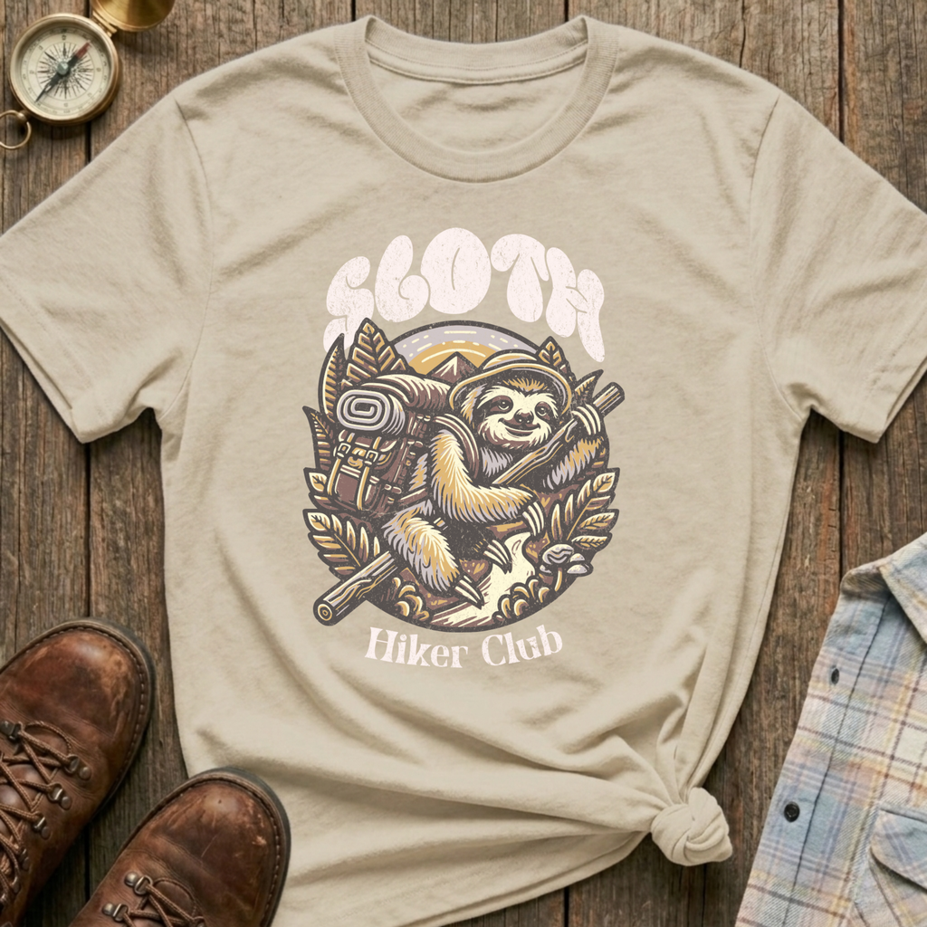 Sloth Hiker Club T-Shirt