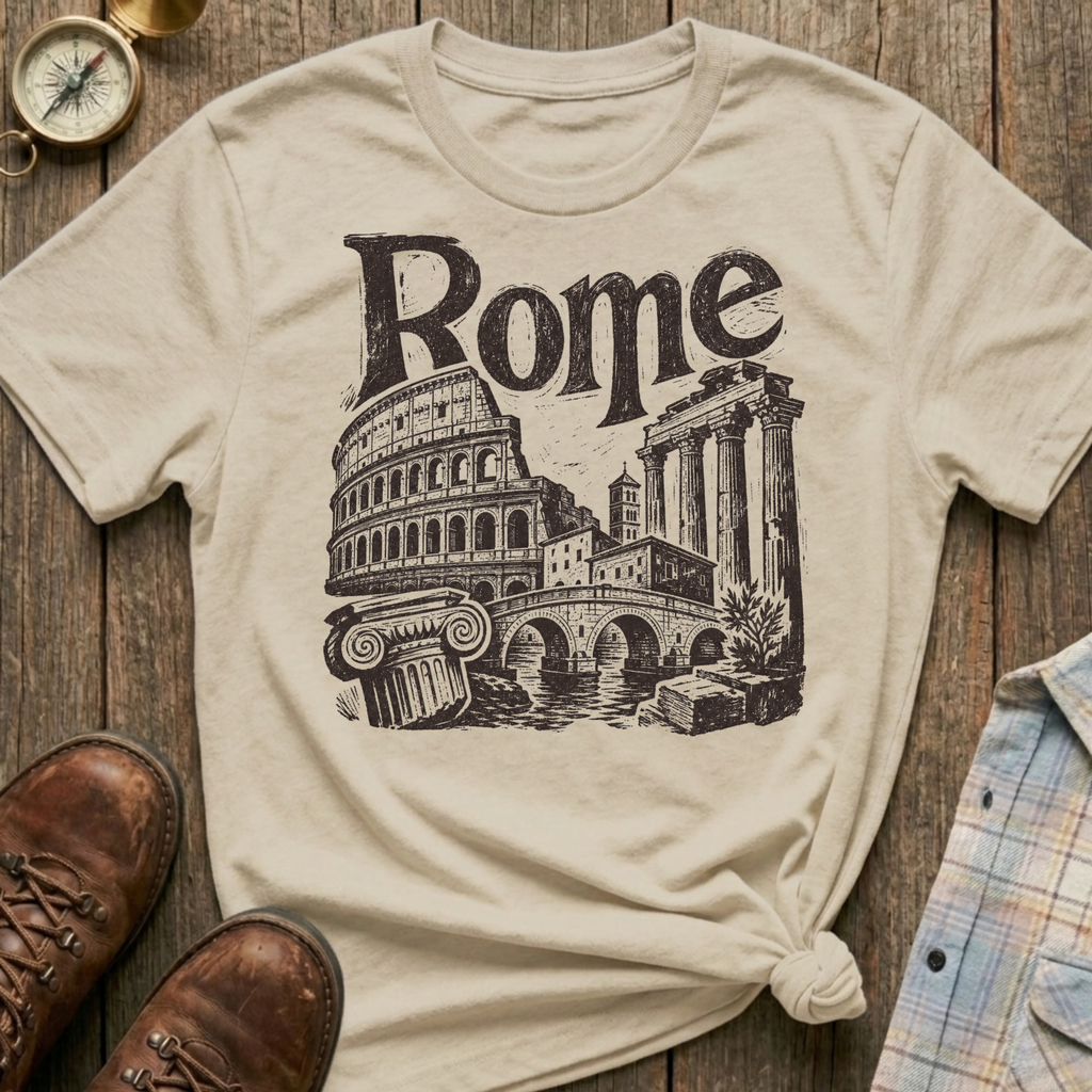 Rome Sketch T‑Shirt