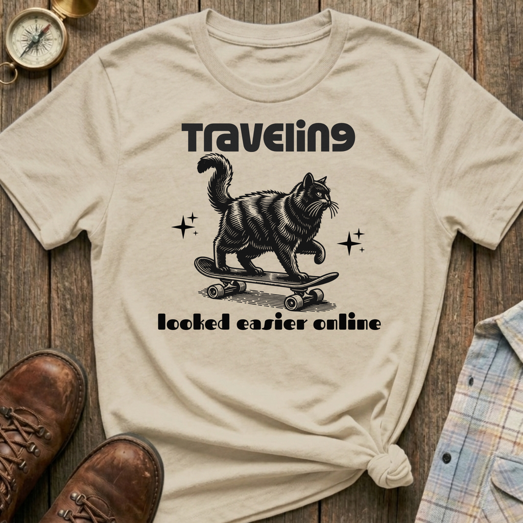 Easier Online Cat T-Shirt