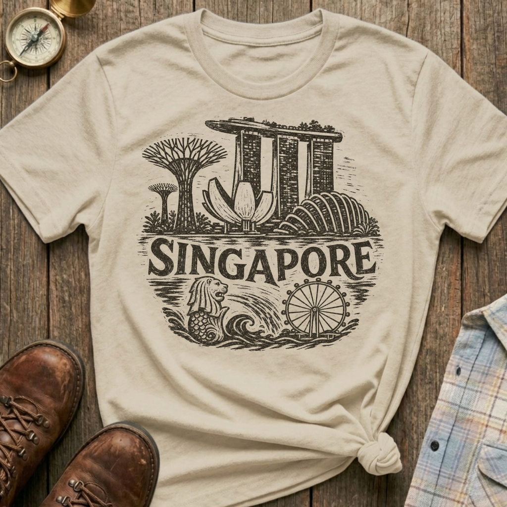 Singapore Sketch T-Shirt