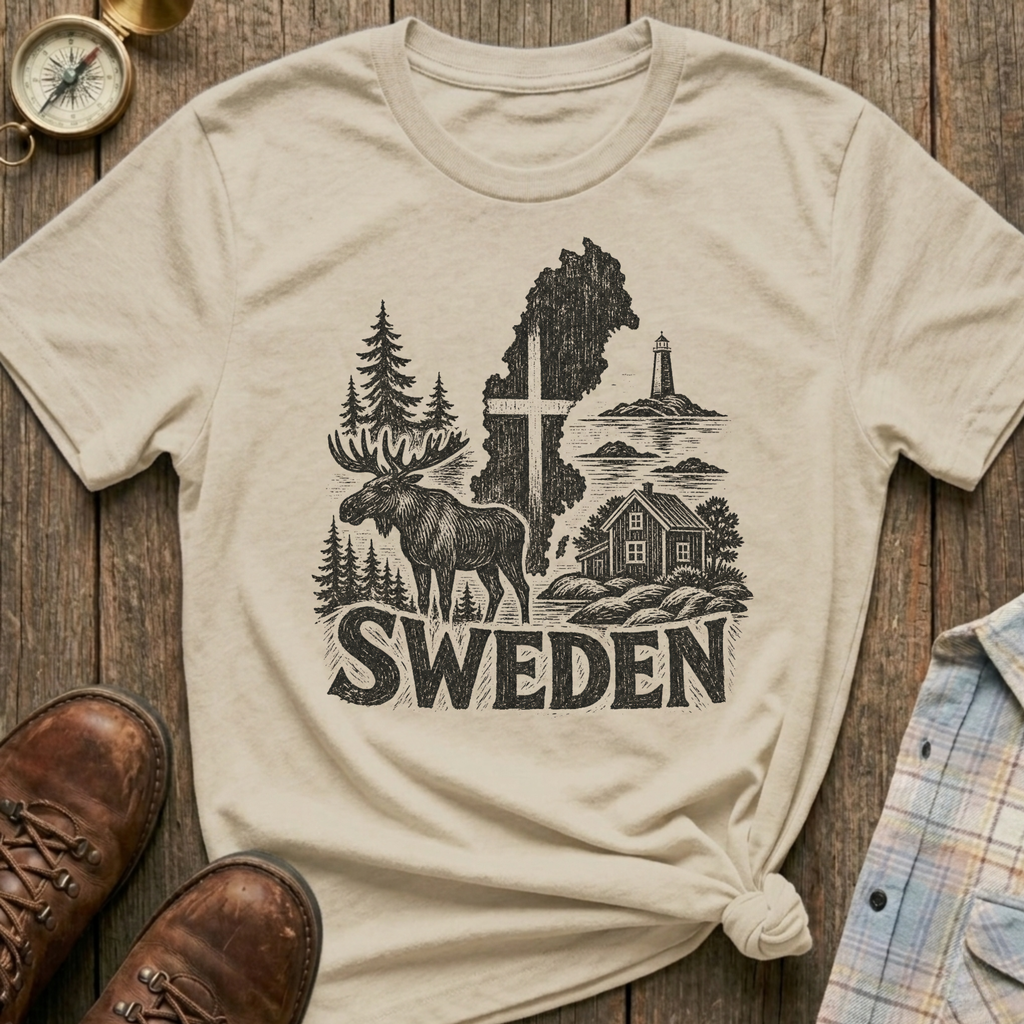 Sweden Sketch T-Shirt