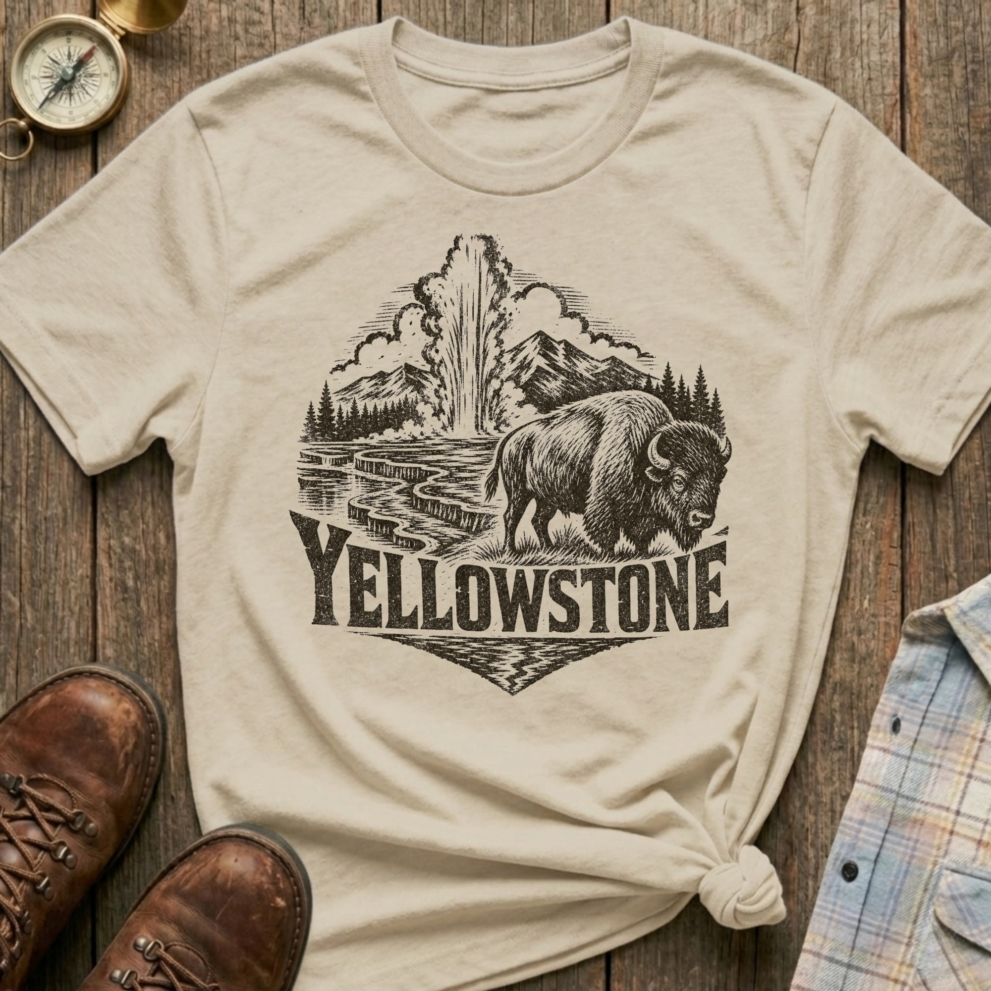 Yellowstone Sketch T-Shirt
