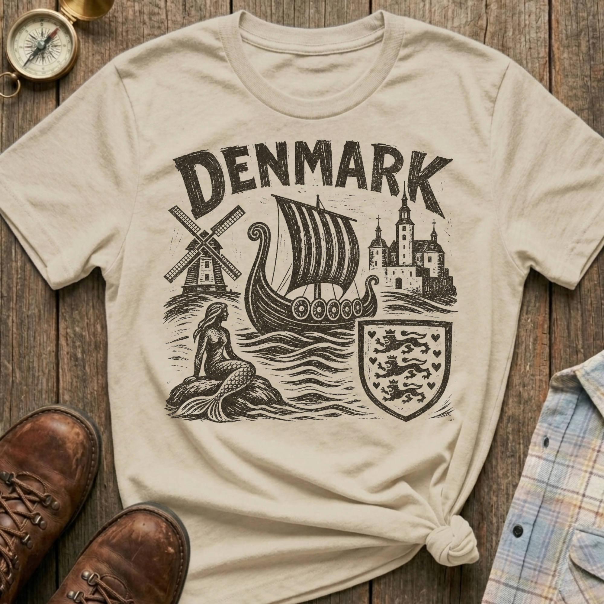 Denmark Sketch T-Shirt