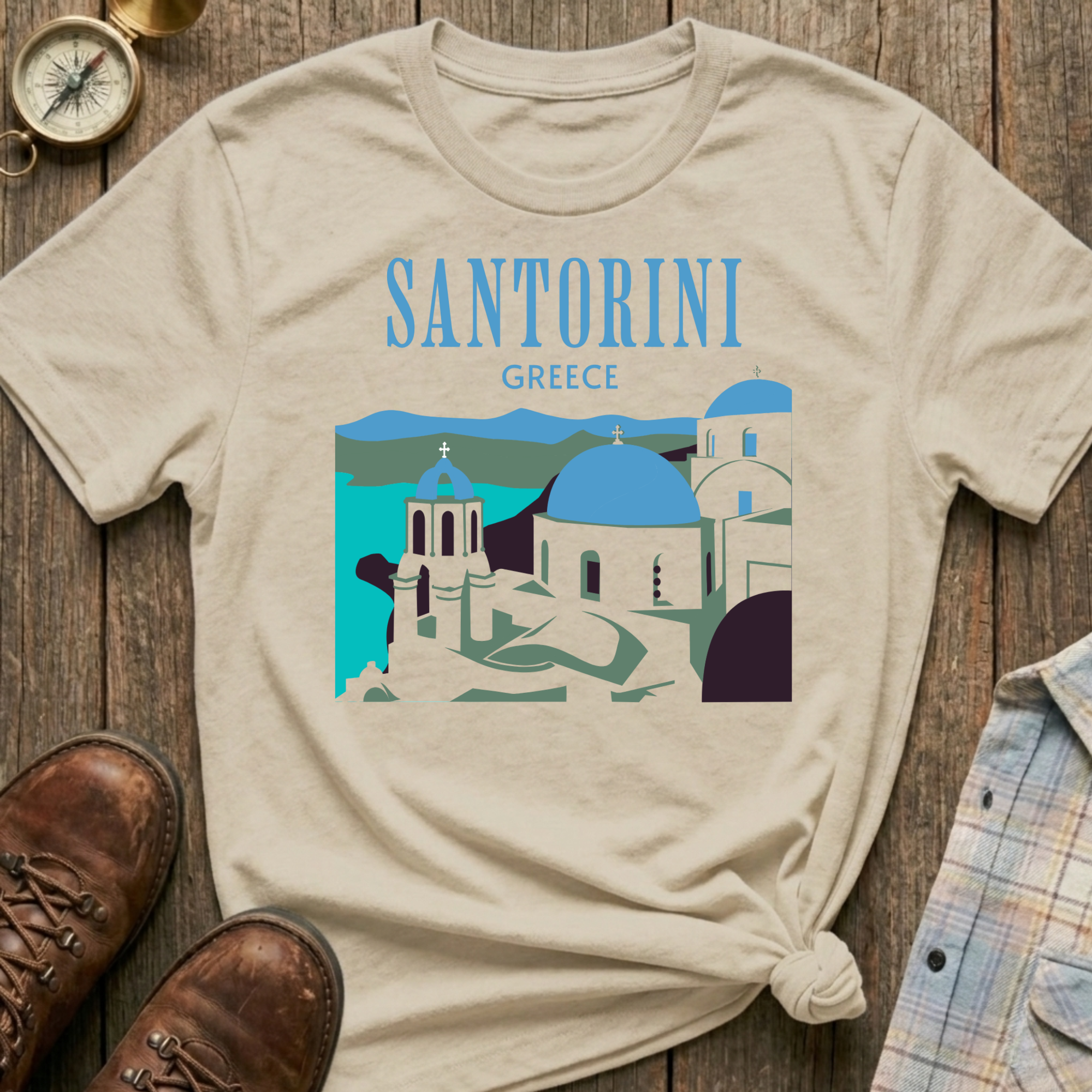 Santorini Greece T-Shirt