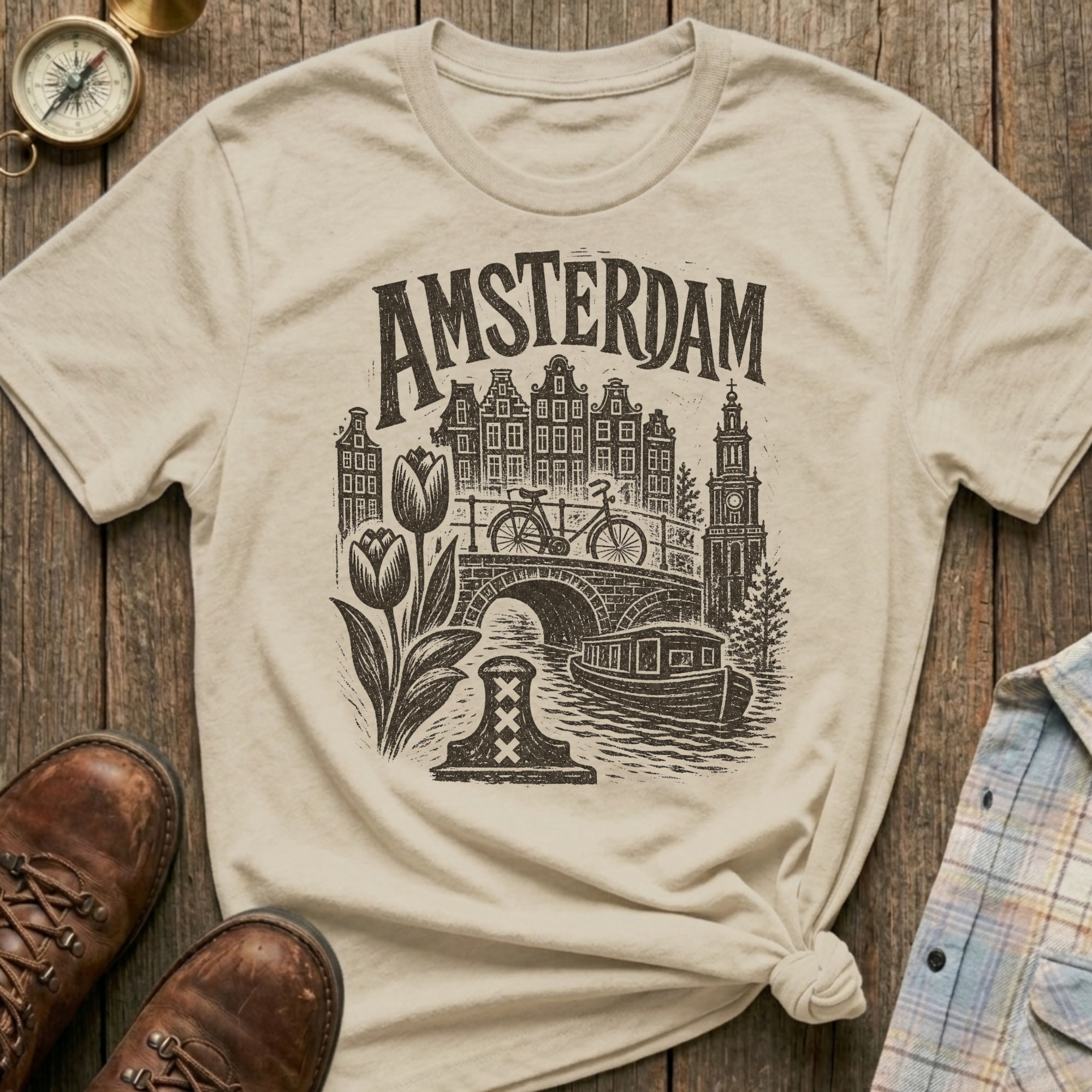 Amsterdam Sketch T-Shirt
