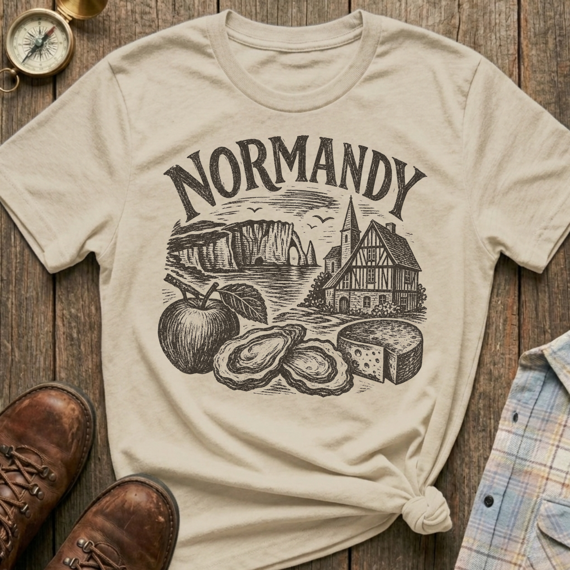 Normandy Sketch T-Shirt