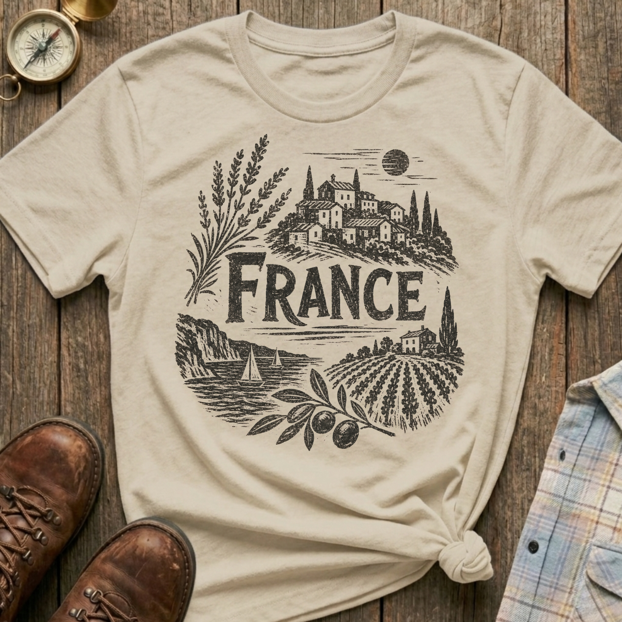 France Sketch T-Shirt