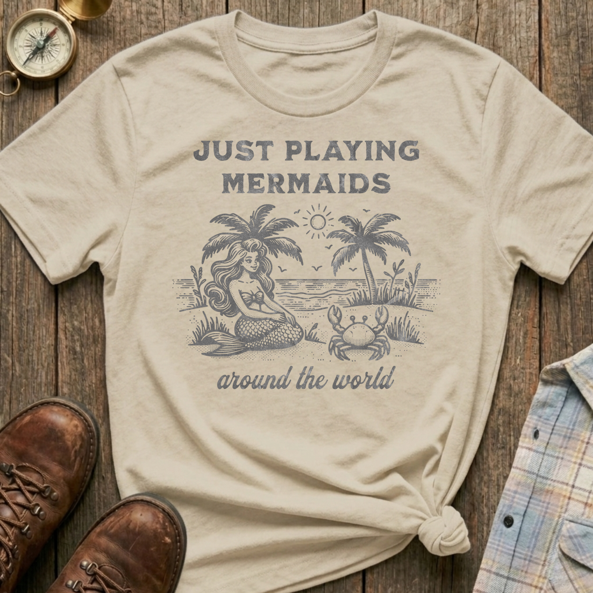 Playing Mermaids T-Shirt