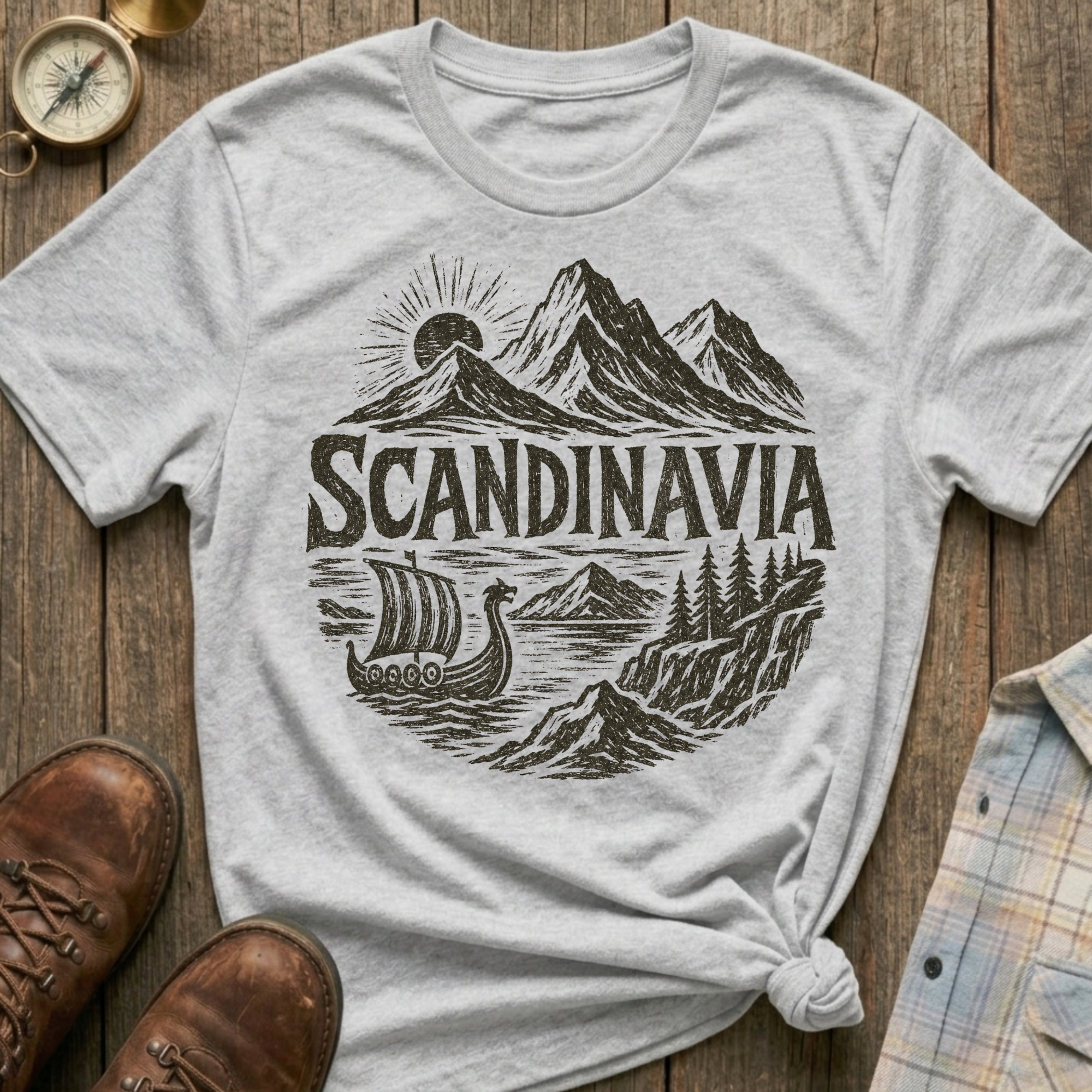 Scandinavia Sketch T‑Shirt