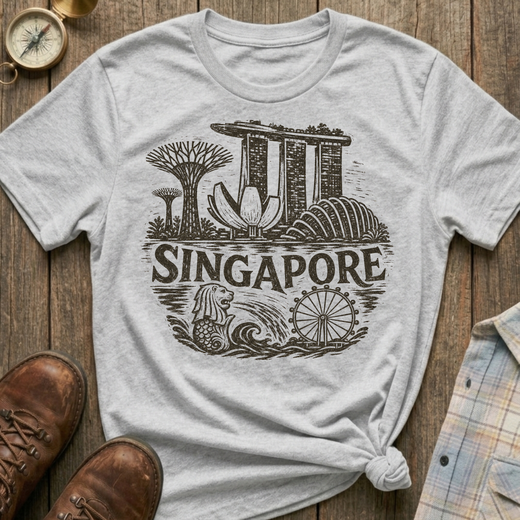 Singapore Sketch T-Shirt