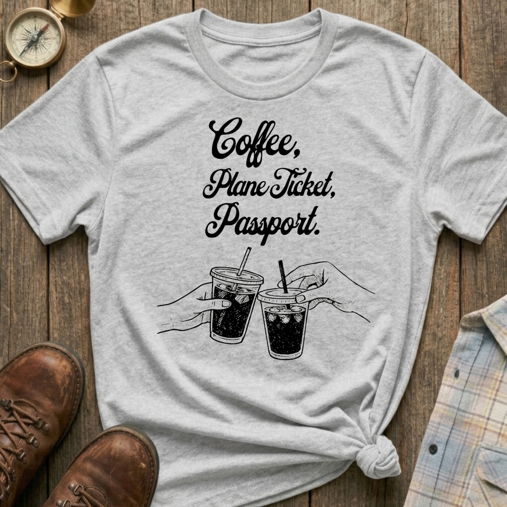 Travel & Coffee T‑Shirt