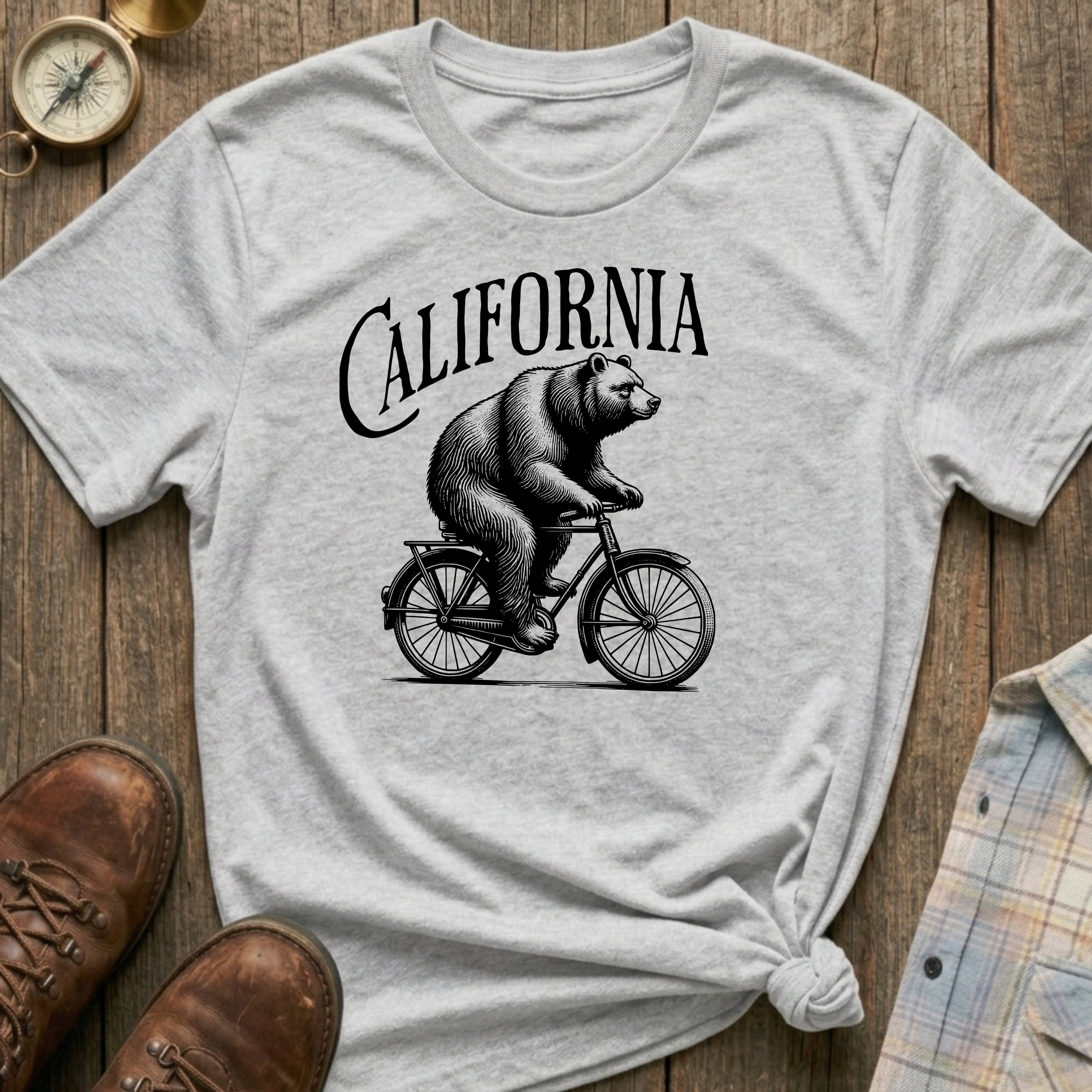 California Bear Graphic T‑Shirt