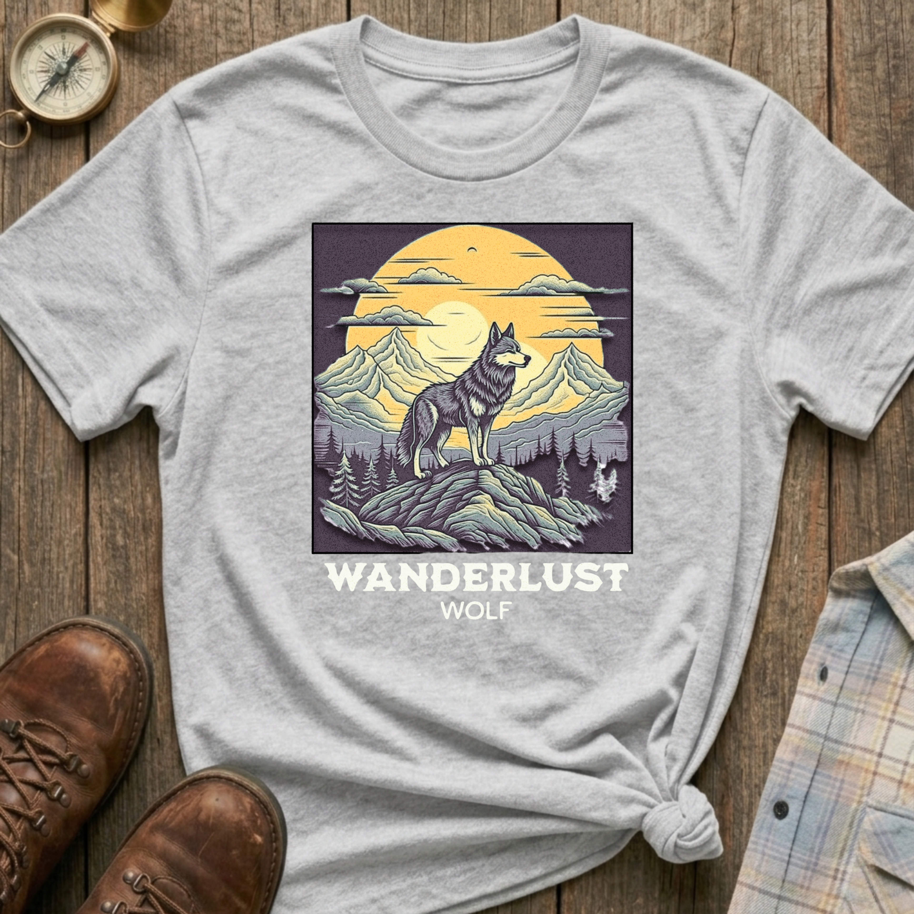 Wanderlust Wolf T-Shirt