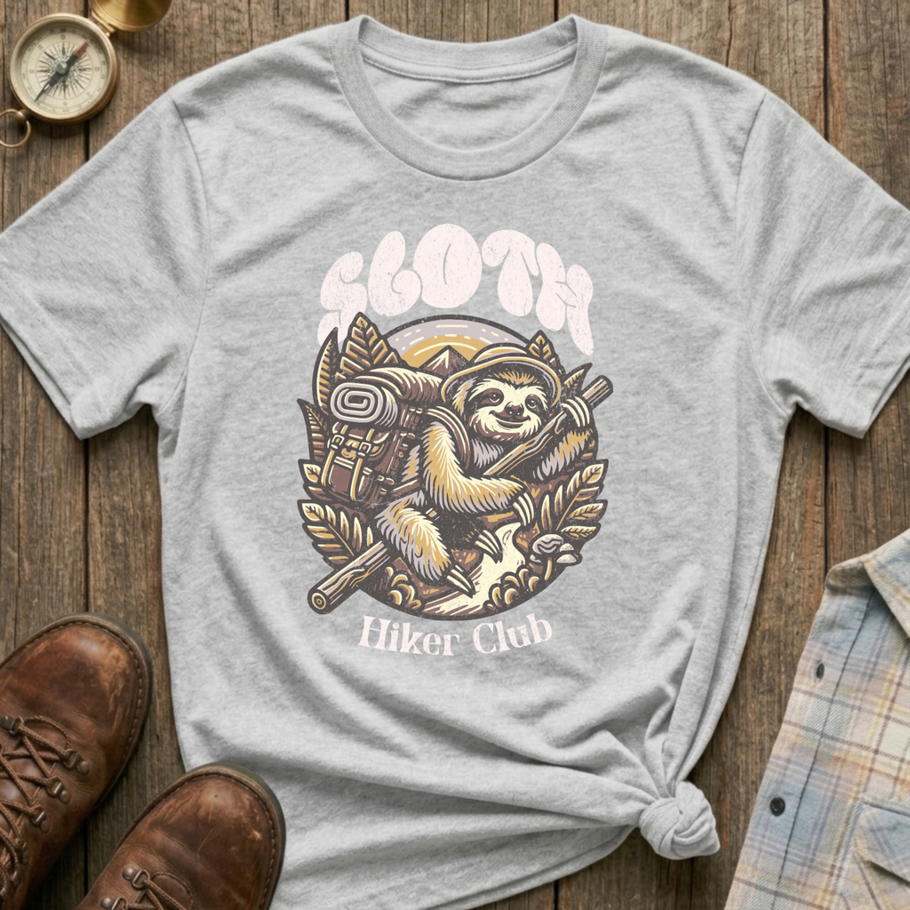 Sloth Hiker Club T-Shirt