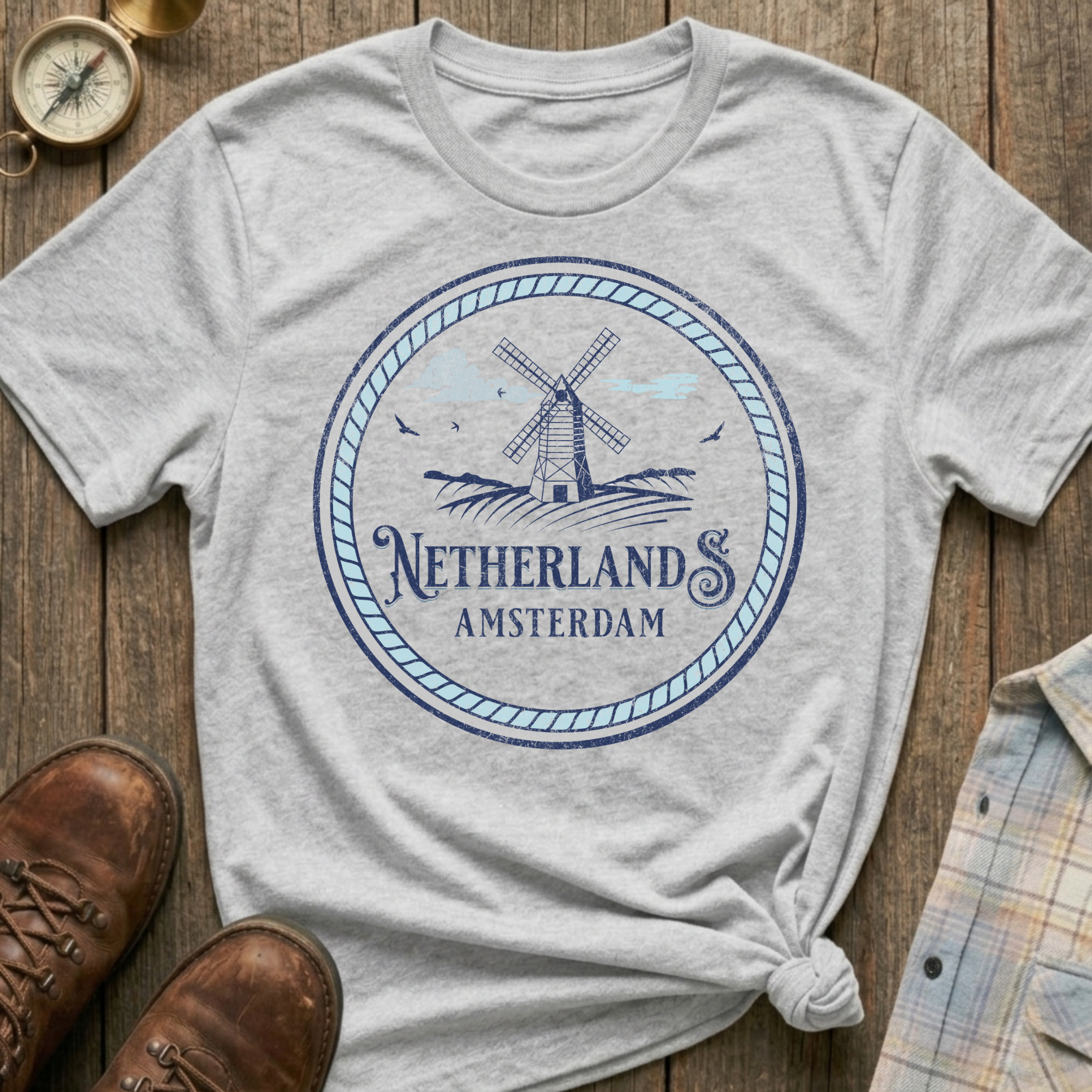 Netherlands Windmill T-Shirt