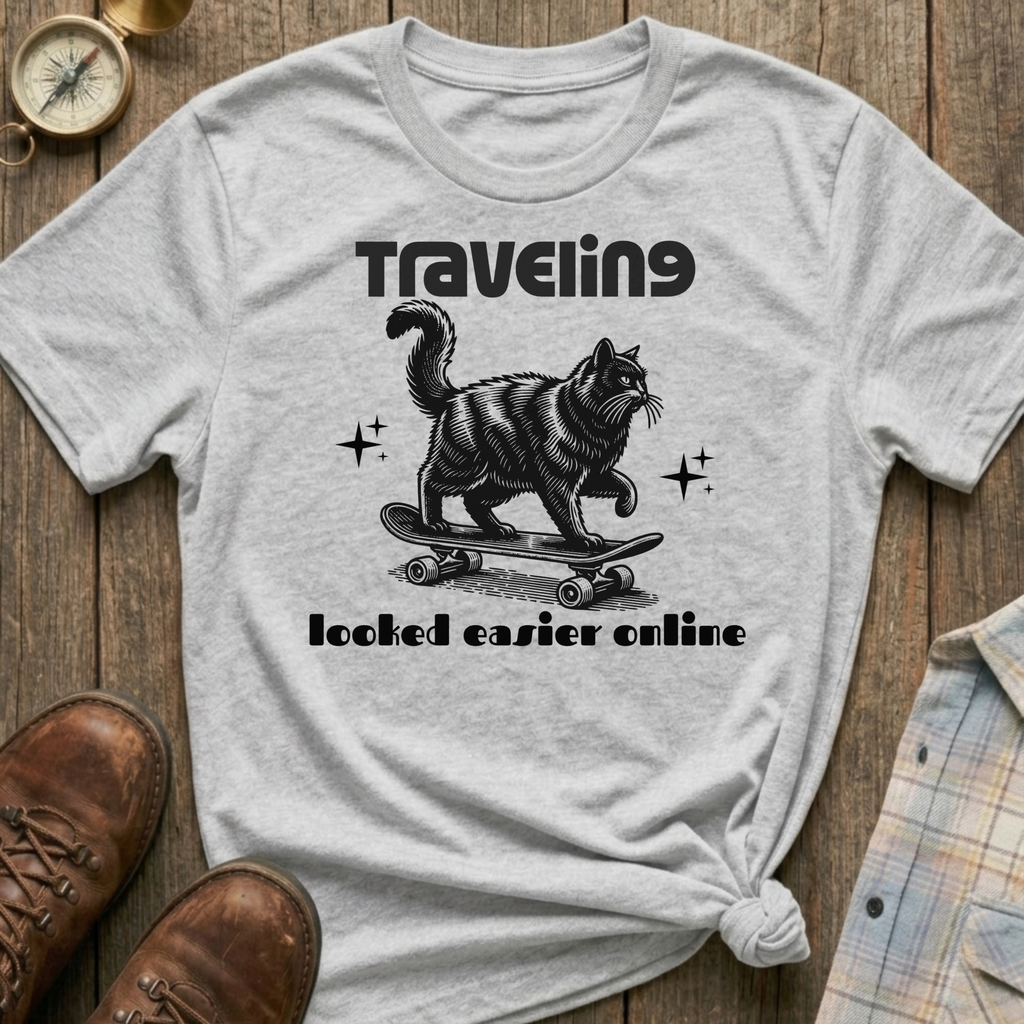 Easier Online Cat T-Shirt