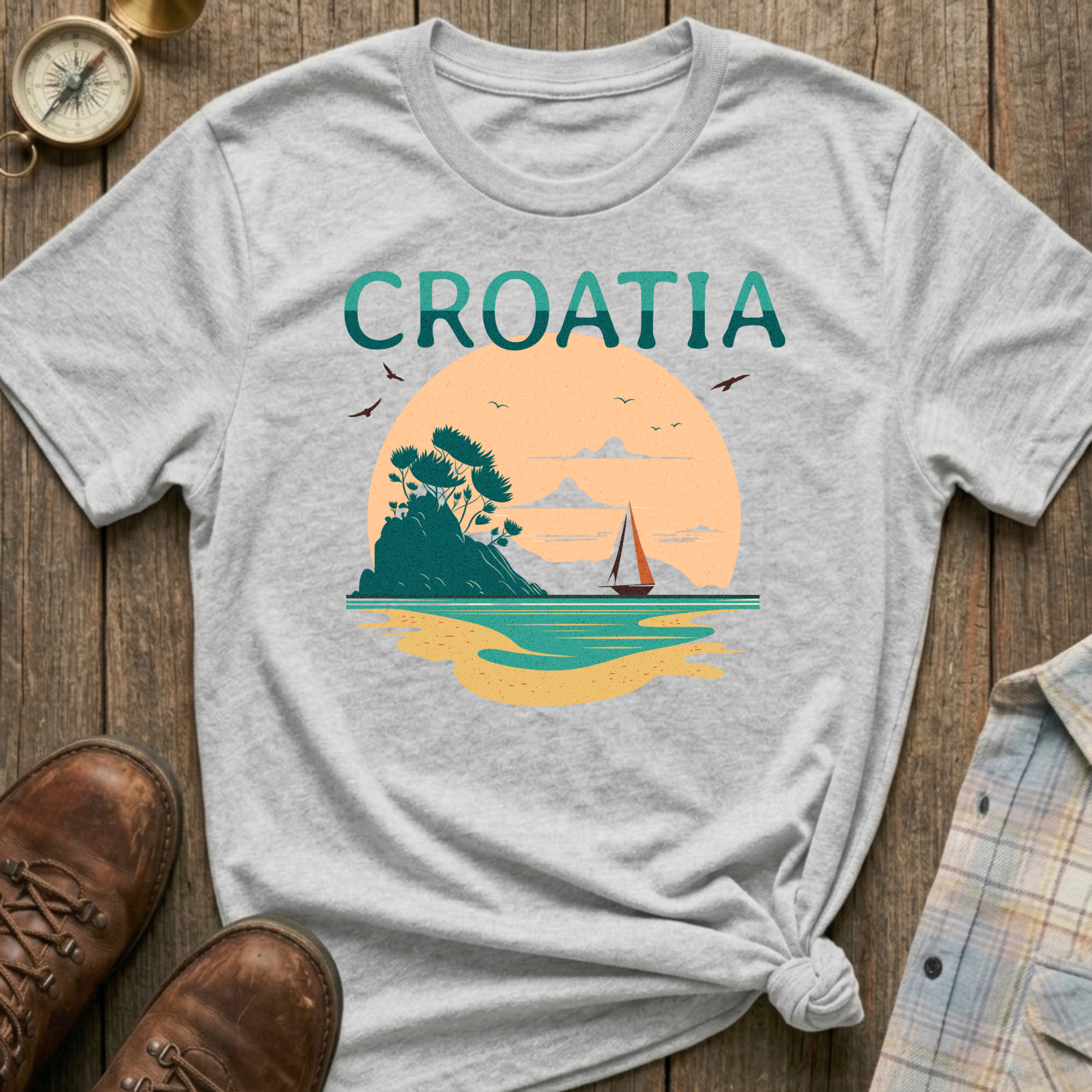 Croatia Sunset T-Shirt